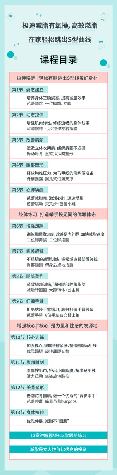  减脂健身运动十点课堂极速减脂有氧操，高效燃脂甩掉赘肉，在家轻松跳出S型曲线